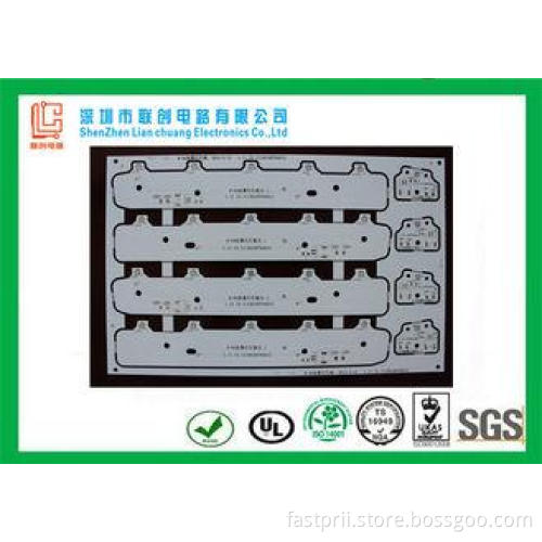 1.6mm Quick Turn PCB 2 layer 12hours urgent pcb white sold